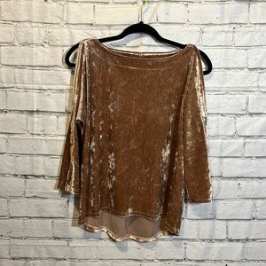 Dusty Rose Velvet Top